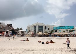Beachfront club with cabanas